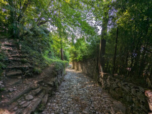 The path connecting Varenna and Vezio