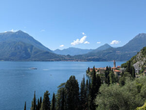 View of Varenna from the trail