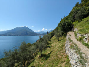 Amazing view of Lake Como from the trail