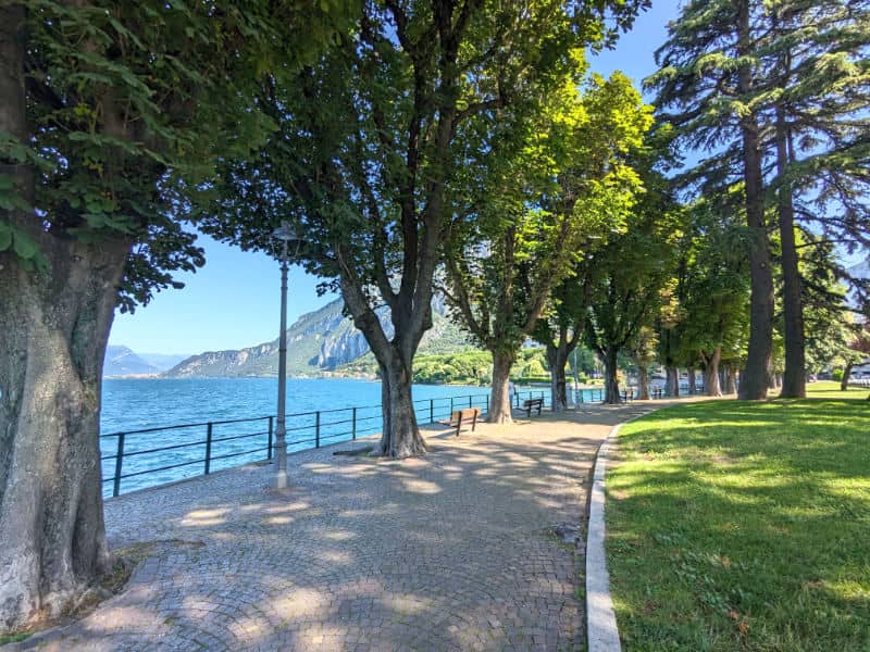 Lecco's lakeside promenade