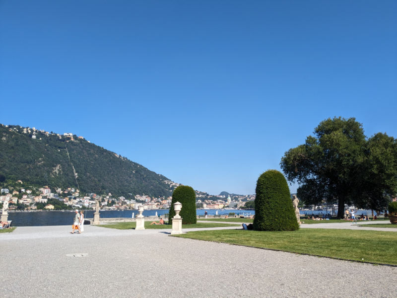 The Italian garden that overlooks Lake Como
