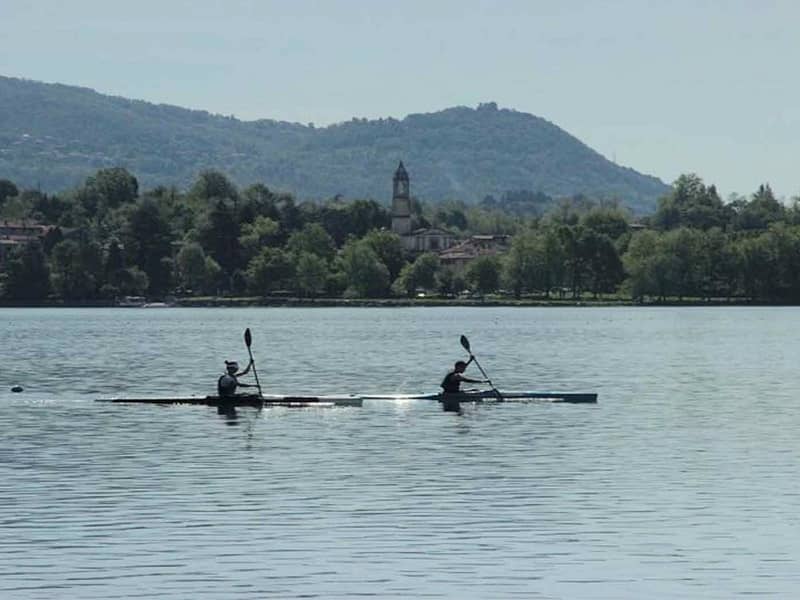 Rowing in Lake Como
