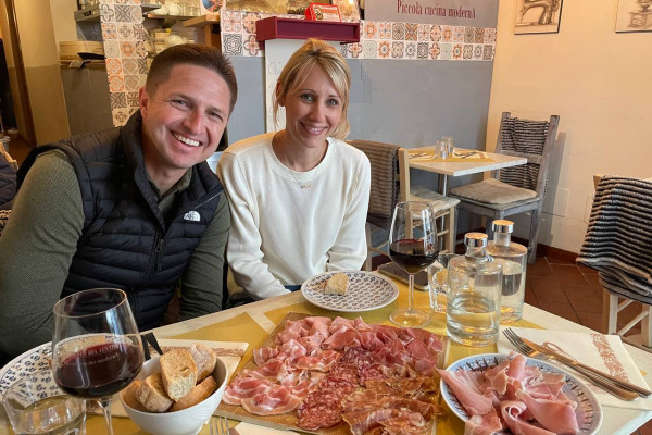 Tasting local food during the Como food tour